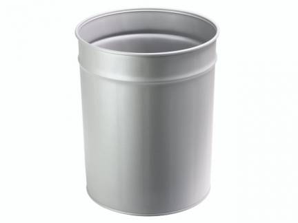Papirkurv TWIN METAL s&oslash;lv 20L &Oslash;:300xH:365mm