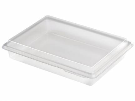 Plastbakke nibblebox 214x162x40mm 800ml 300stk/ka