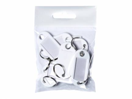 N&Atilde;&cedil;gleskilte BNT plast PET hvid