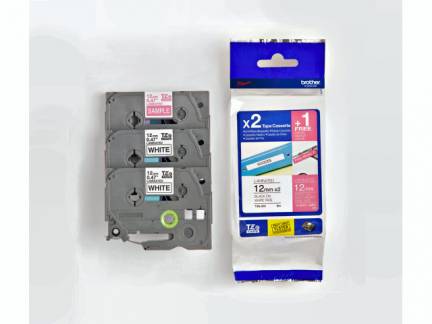 Labeltape Brother TZe-32M3 12mmx8m sampak TZe231 + TZe-MQP35