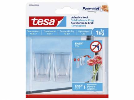 Kl&Atilde;&brvbar;bekrog tesa Deco t/faste overflader 1kg 2stk/pak