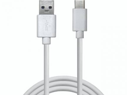 Adapter Sandberg USB-C 3.1 USB-A 3.0 kabel hvid 2m