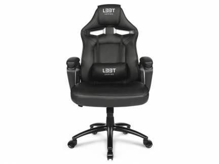 Kontorstol Extreme L33T PU sort Gaming Mid Level