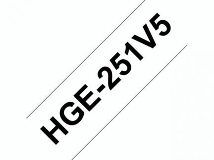 HG tape 24mm black on white (5)