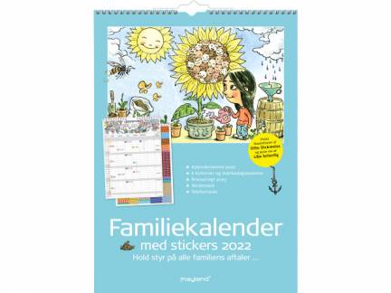 Familiekalender Otto Dickmeiss 2022 6 kolonner 30x42cm 22 0662 50