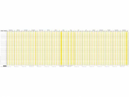 Ferie Planner falset t/A4 2023 100x29,7cm 23 1040 00