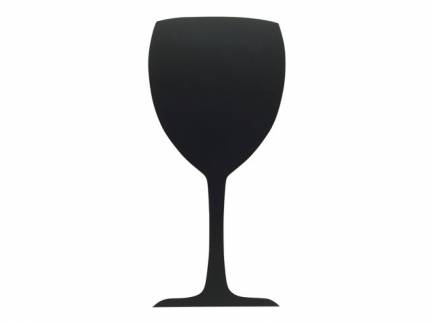 V&aelig;gtavle Securit Silhouet Glas sort