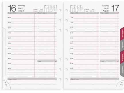 Dagkalender System MM Refill 11,7x17,1cm 2023 2850 00