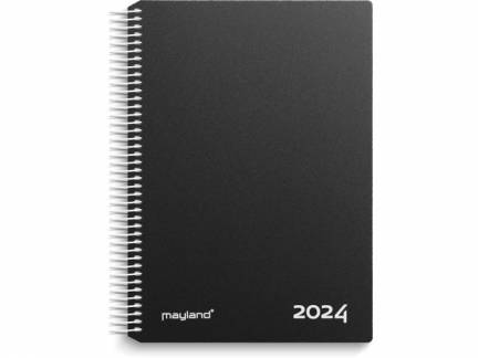 Timekalender PP sort 2024 17x23,5cm 2024 2180 00