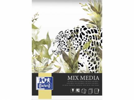 Mixed Media-kunstblok Oxford A3 25ark 225g limet