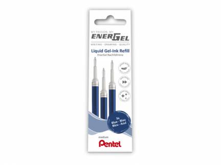 Rollerpen Pentel  Energel blå 3-pack LRN7-3C