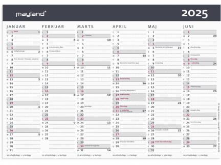 Kontorkalender Moderne A5 2025