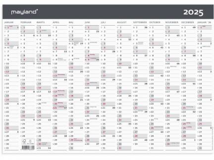 Kontorkalender Moderne A3 1x13 mdr. 2025