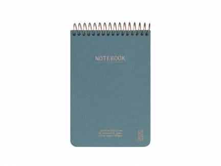 Notesbog KOZO A6 Premium Steel Blue linieret 80 sider 100g