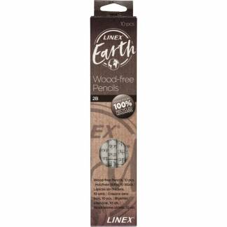 Blyant Linex Earth 2B 10stk/sæt af 100% genanvendte aviser