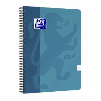 Notesbog Oxford TOUCH A4+ turkis kvadreret 90g