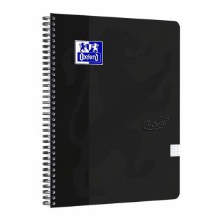 Notesbog Oxford TOUCH A4+ sort kvadreret 90g