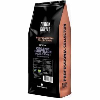 Espresso Black Coffee Organic Double Rainforest hele bønner 1kg/ps
