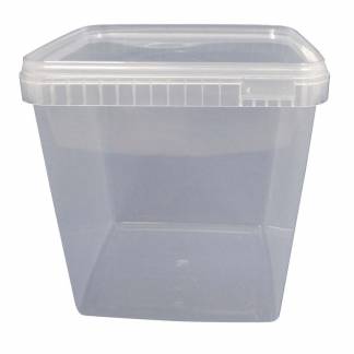Condibøtte u/låg 5000ml 195x195x191mm klar 45stk/pak