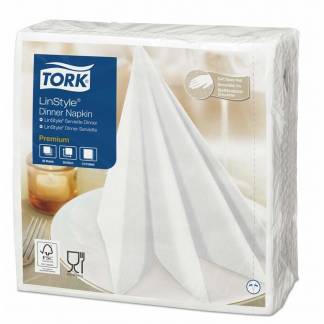 Serviet Tork Linstyle hvid 39x39cm 1/4 fold 50stk/pak