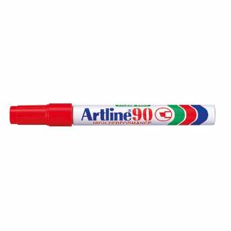 Marker Artline 90 permanent rød 2-5mm