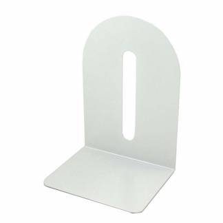 Bogstøtte metal hvid 15cm