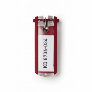 Nøgleskilte til Durable Keybox rød 65x25mm