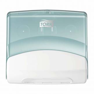 Tork W4 Top-pak dispenser aftørringspapir hvid/turkis 654000