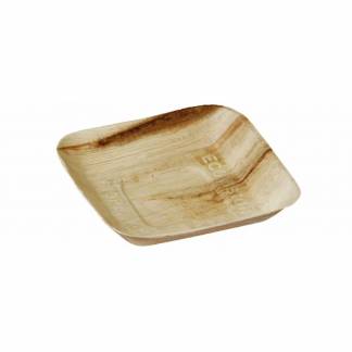Tallerken palmeblad 17x17cm 100stk/pak