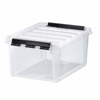 Plastkasse SmartStore Classic 10 8l m/låg 34x25x16cm
