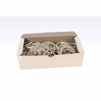 Gummibånd 100x5mm hvid ca. 380stk 500g/pak