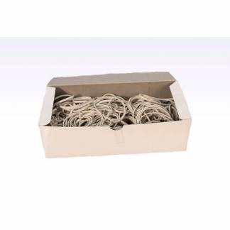 Gummibånd 180x10mm hvid ca. 100stk 500g/pak