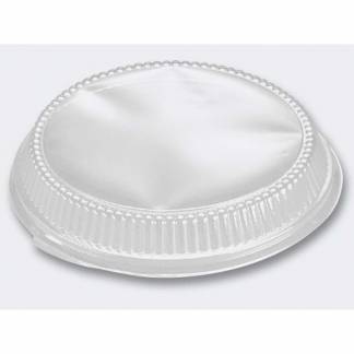 Plastlåg 2,5cm dome t/foliebakke R-PET klar 200stk/pak