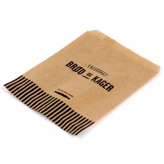 Bagerpose 0,5kg ribbet brun Friskbagt brød og kager 1000stk
