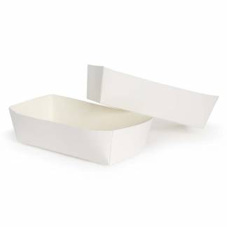 Pommes fritesbakke no. 1 136x66x43mm 100stk/pak 386ml