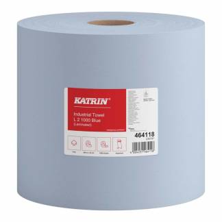 Aftørringspapir Katrin L 2-lags 22cmx360m blå 464118 2rul
