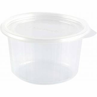Plastbakke Fixpack PP rund klar Ø112x61mm 300ml 700stk/kar