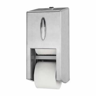 Dispenser Tork MidSize Twin T7 t/toiletpapir rustfri 2rl/disp