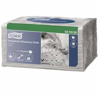 Aftørringsklud Tork Industri w8 grå toppak 8x55ark/kar