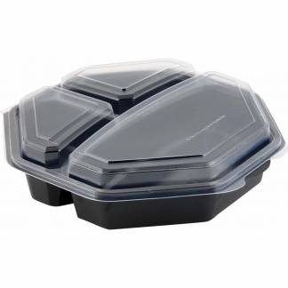 Plastbakke Octawiev 3-rums 230x230x60mm 149872 160stk/kar