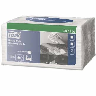 Aftørringsklud Tork Kraftig W8 38x32cm 360ark/krt