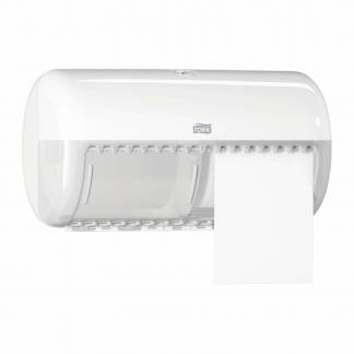 Tork T4 Twin dispenser toiletpapir hvid - movani.dk