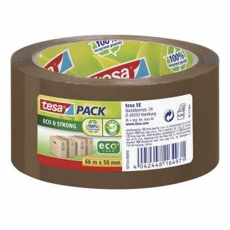 Tape tesa PP ECOLOGO brun 50mmx66m støjsvag 58154