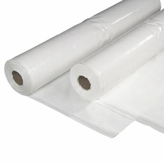 Plastik PE hvid 2x50mx0,15mm UV-b 13,8kg foldet 1 gang