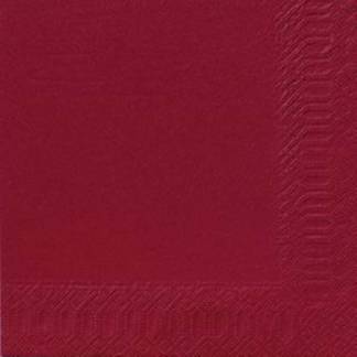 Servietter Duni 3-lags bordeaux 40cm 1000stk/kar