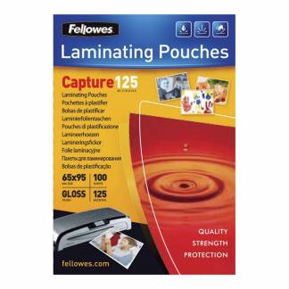 Lamineringslommer 125 mic. 65x95mm 100stk/pak