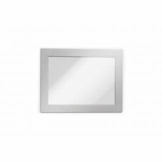 Skilt DURAFRAME® selvklæbende A6 m/sølv ramme 2stk/pak