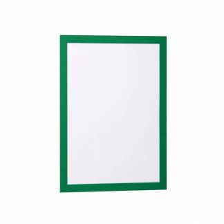 Skilt DURAFRAME® selvklæbende A4 m/grøn ramme 2stk/pak