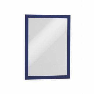 Skilt DURAFRAME® selvklæbende A4 m/blå ramme 2stk/pak