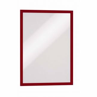 Skilt DURAFRAME® selvklæbende A3 m/rød ramme 2stk/pak
